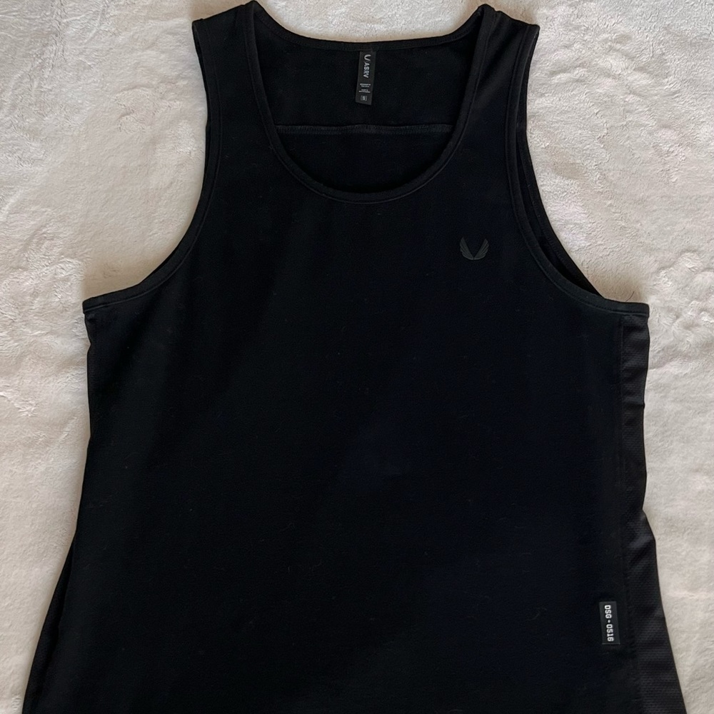 ASRV CottonPlus Black Mens Tank